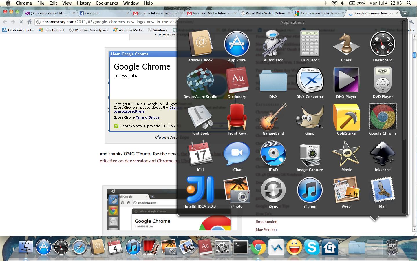 what is the latest chrome for a mac